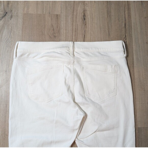 NWT Express Jeans Cropped Legging Plus Size 18 White Mid Rise Stretch $80 Preppy - Picture 7 of 12